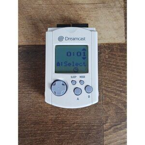 Sega Dreamcast HKT-7000 VMU Visual Memory Unit White Tested - OEM